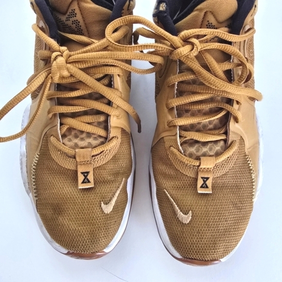 Nike Men's PG 5 Wheat Metallic Gold-Grain 9.5 - Picture 4 of 15